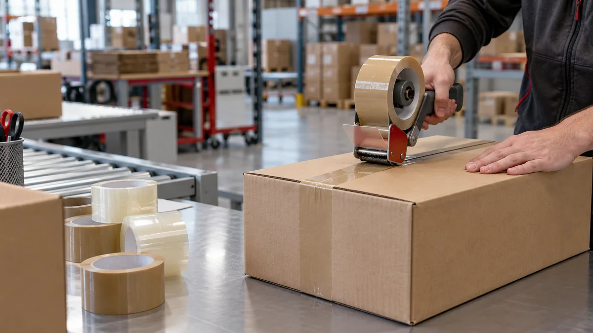Packaging and logistics tape application environment
