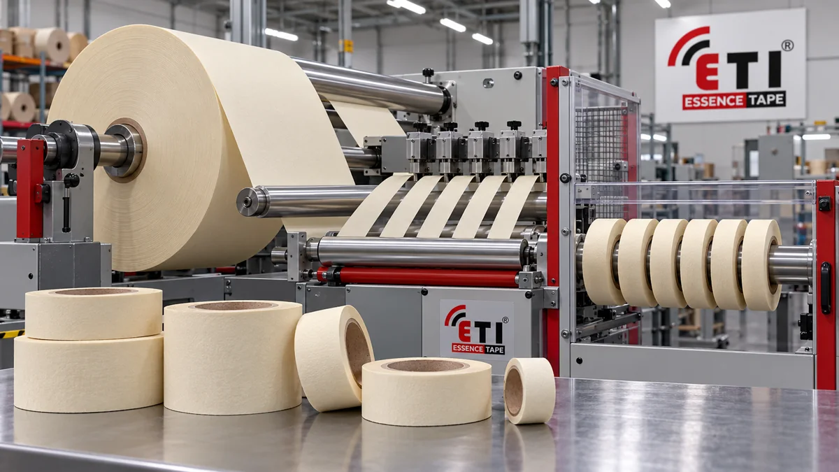 Masking tape manufacturing manufacturing concept